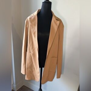 Women's Long Tan Blazer NWOT